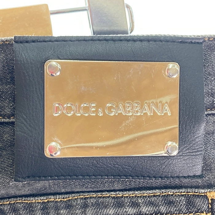 DOLCE&GABBANA ドルチェアンドガッバーナ プレート デニムパンツ グレー size54 瑞穂店