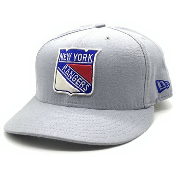 90's New Era ニューエラ NHL ニューヨーク・レンジャース 59FIFTY ベースボールキャップ グレー ウール USA製 Size 7 1/4 (57.7cm) 福生店