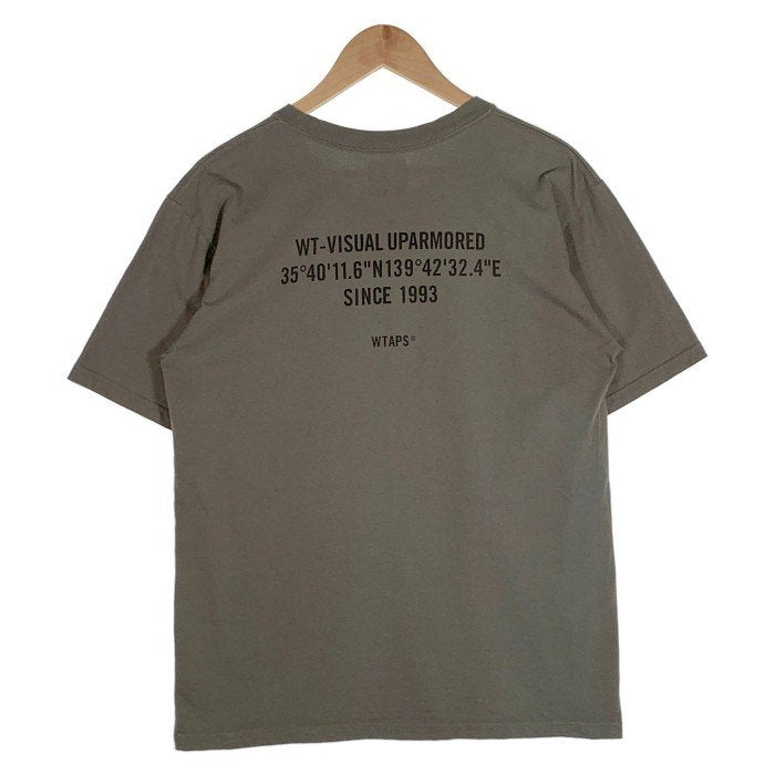 WTAPS ダブルタップス フロントロゴプリント Tシャツ オリーブ Size 02 福生店