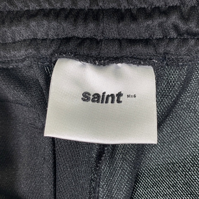SAINT MICHAEL セントマイケル 24AW TRACK PANTS トラック パンツ ブラック ホワイト SM-YS1-0000-074 Size S 福生店