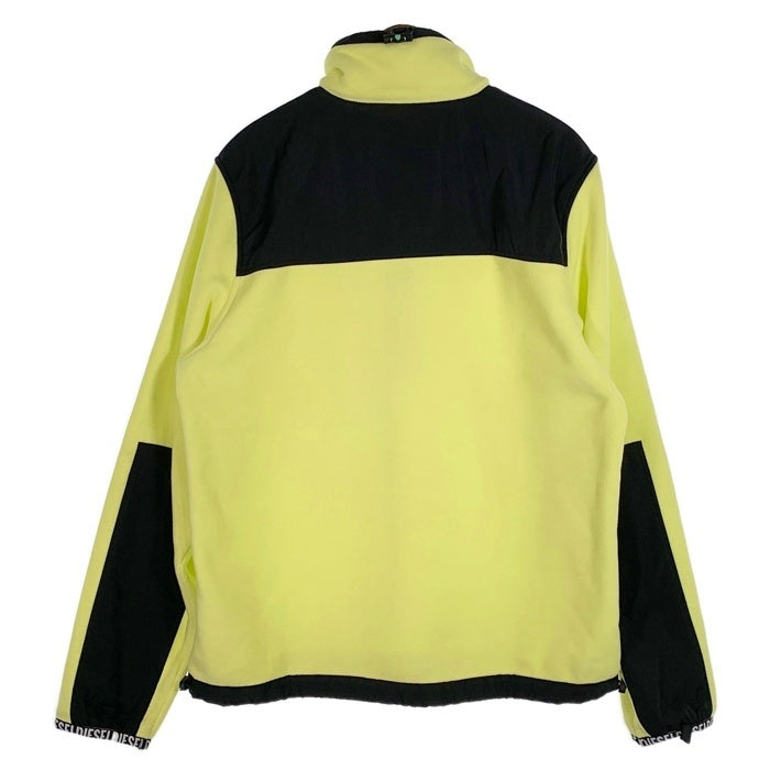 DIESEL ディーゼル S-TRAIL ハーフジップ プルオーバーフリースジャケット 蛍光イエロー Size XL 福生店
