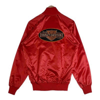 60's~ DUCK ダック スーベニアジャケット スカジャン Harley-Davidson DUCK商会 レッド Size M 福生店