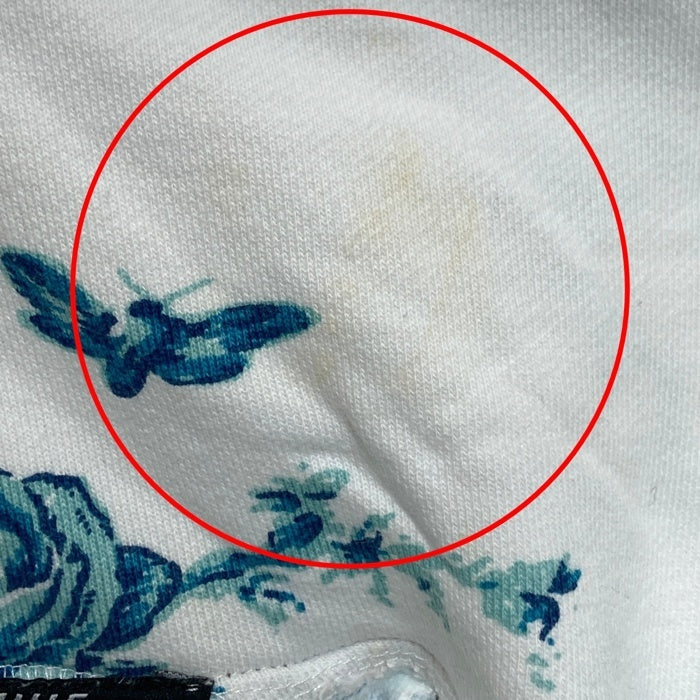 HUF ハフ 花柄パーカー ホワイト sizeM 瑞穂店