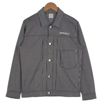 LOOPWHEELER ループウィラー 受注会限定 ヒッコリー 吊り天笠 1stタイプ トラッカージャケット ヒッコリー ストライプ Size M 福生店