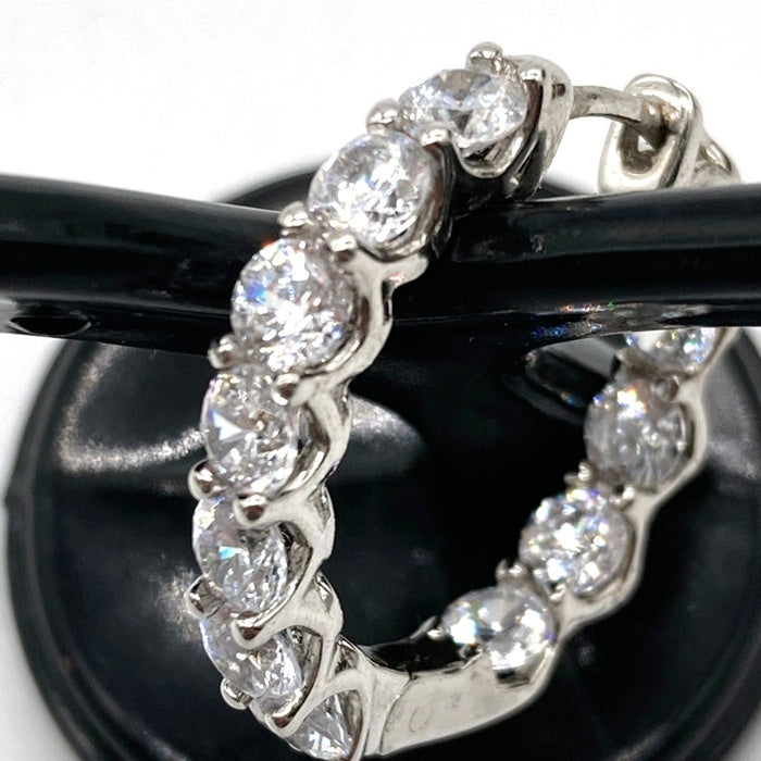 gift from New York ギフトフロムニューヨーク フルエタニティ フープピアス シルバー925 プラチナコーテイング 瑞穂店