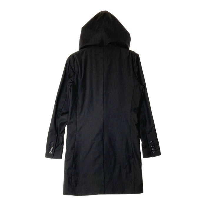 NO ID. ノーアイディー ダブル テーラードジャケット フード ブラック Size 1 瑞穂店