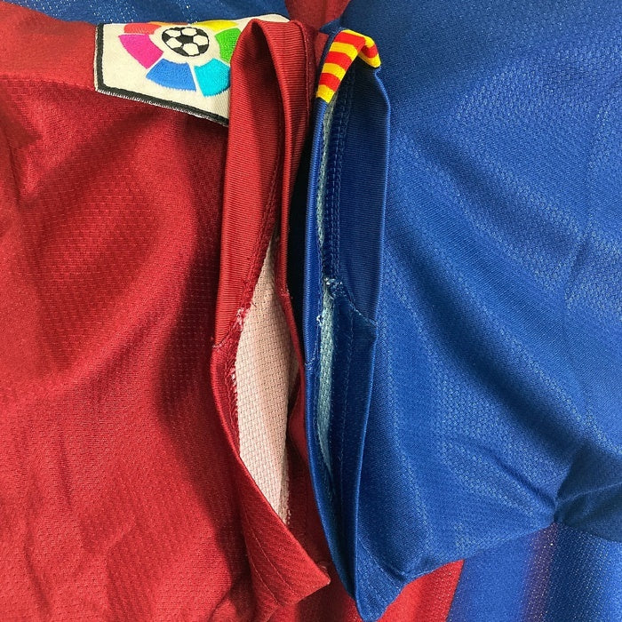 NIKE ナイキ 146980 FCバルセロナ ロナウジーニョ １０番 06/07 ユニフォーム ホーム 半袖 ブルー sizeXL 瑞穂店