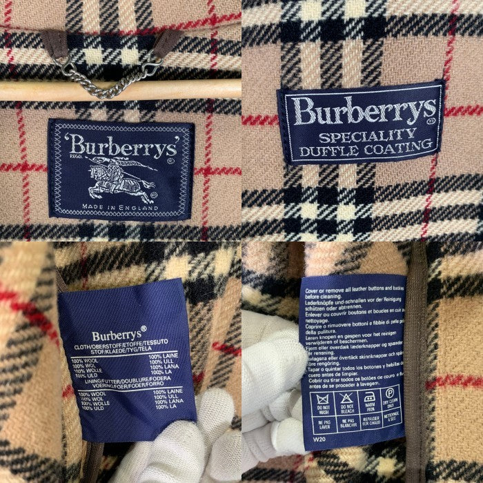 Burberry's バーバリー ウール ダッフルコート ベージュ イングランド製 裏ノバチェック Size L 相当 福生店
