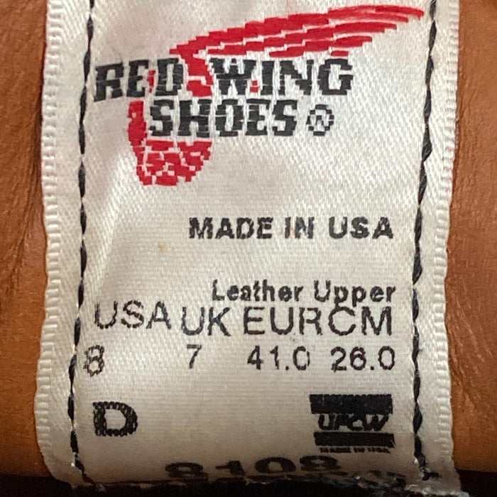 REDWING レッドウィング  8108 オックスフォード 2009年製  USA製 ブラウン size26cm 瑞穂店
