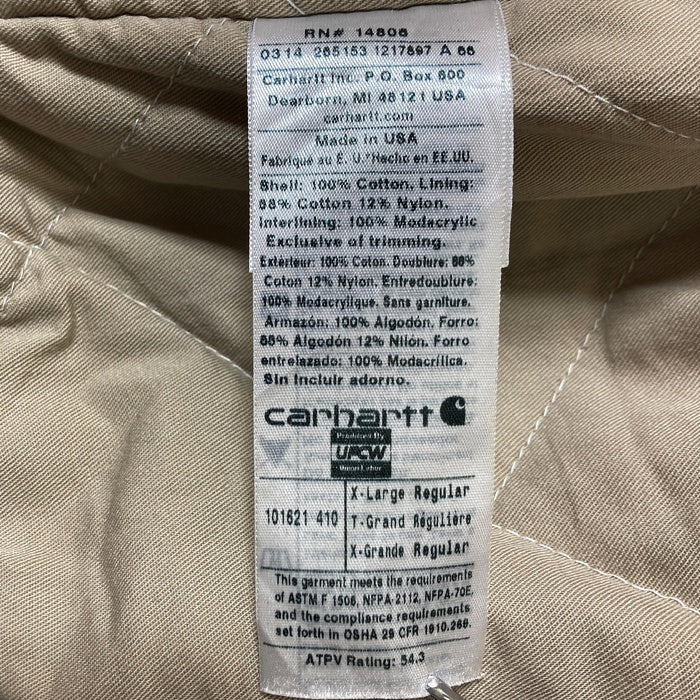 Carhartt カーハート USA製 Frame Resistant 防炎 アクティブジャケット ネイビー sizeXL 瑞穂店
