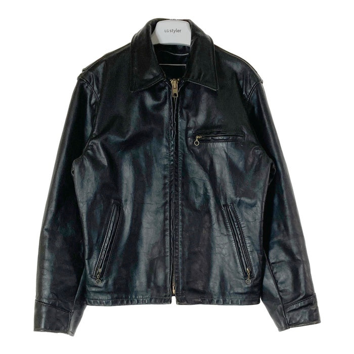 Schott ショット AT101 シングルライダースジャケット ブラック size40※ライナー欠品・裏地脇ダメージ有 瑞穂店