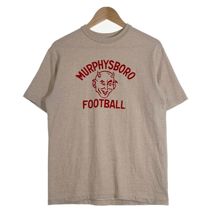 WAREHOUSE ウエアハウス Lot4601 MURPHYSBORO FOOTBALL プリントTシャツ オートミール Size L 福生店