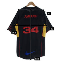 NIKE ナイキ AMBUSH アンブッシュ Uniform Top ユニフォーム トップ 半袖 ブラック イエローFJ2054-010 Size L 福生店