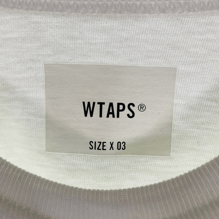 WTAPS ダブルタップス 23SS DTロゴ 半袖 Tシャツ ホワイト 231ATDT-CSM14 Size 03 福生店