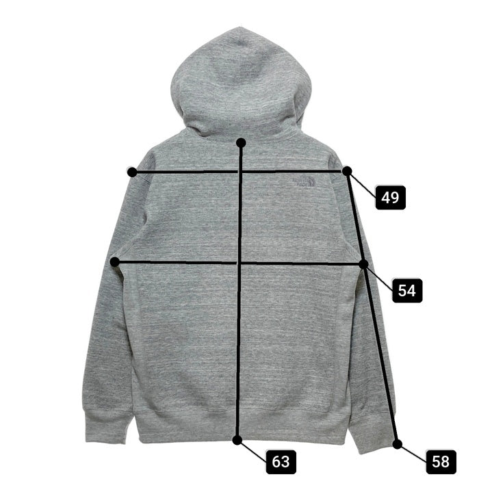THE NORTH FACE HEATHER ノースフェイス LOGO HOODIE パーカー NT11500R グレー sizeM 瑞穂店