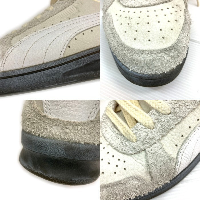 PUMA プーマ Indoor PRM インドア プレミアム スウェードローカットスニーカー ライトグレー クリーム 398179-01 Size 27cm 瑞穂店