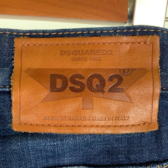 DSQUARED2 ディースクエアード Tidy Biker Jean ティディー バイカー ジーン ダメージ加工 デニムパンツ インディゴ Size 46 福生店