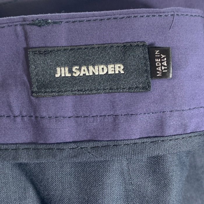 JIL SANDER ジルサンダー コットン ショートパンツ ハーフパンツ ネイビー 510531 MF243360 Size 48 福生店