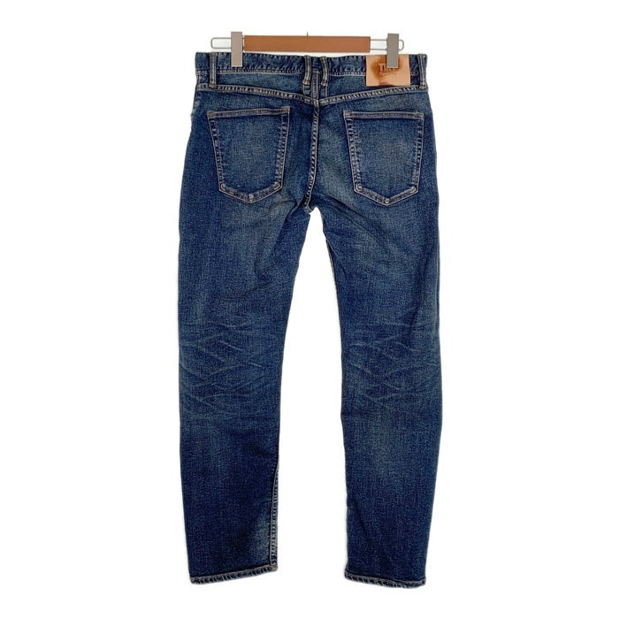 TMT ティーエムティー 20AW HYBRID-STRETCH DENIM 5P FRONT POINT CROPPED TAPERED ハイブリッドストレッチデニム ジーンズ スリム アンクル インディゴ USED/ダメージ加工 TPT-F2003 Size M 福生店