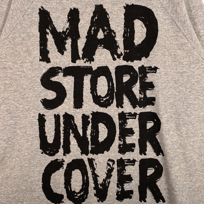 UNDERCOVER アンダーカバー 17SS MAD STORE プリント スウェットトレーナー 半袖 グレー 切りっぱなし UCS9802 Size 2 福生店