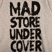 UNDERCOVER アンダーカバー 17SS MAD STORE プリント スウェットトレーナー 半袖 グレー 切りっぱなし UCS9802 Size 2 福生店