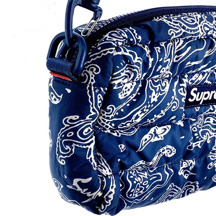 SUPREME シュプリーム 22AW Puffer Side Bag Blue Paisley パファーサイド バッグ ブルー ペイズリー 福生店