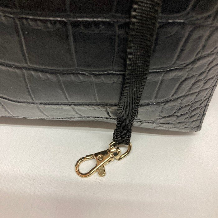 cat in the closet キャットインザクローゼット 型押しハンドバッグ ブラック 瑞穂店