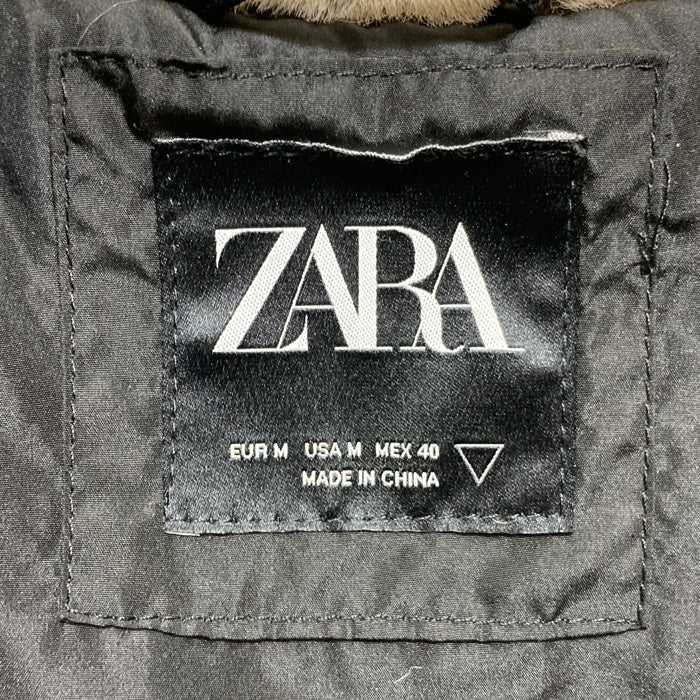 ZARA ジップアップ ファージャケット ベージュ sizeM 瑞穂店