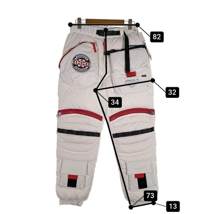 AVIREX アヴィレックス APOLO DOWN PANT アポロダウンパンツ ホワイト 6106115 Size L 福生店