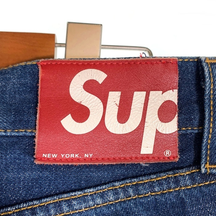 SUPREME シュプリーム SLIM スリムテーパードデニムパンツ インディゴ ボタンフライ 赤耳 Size 34 福生店