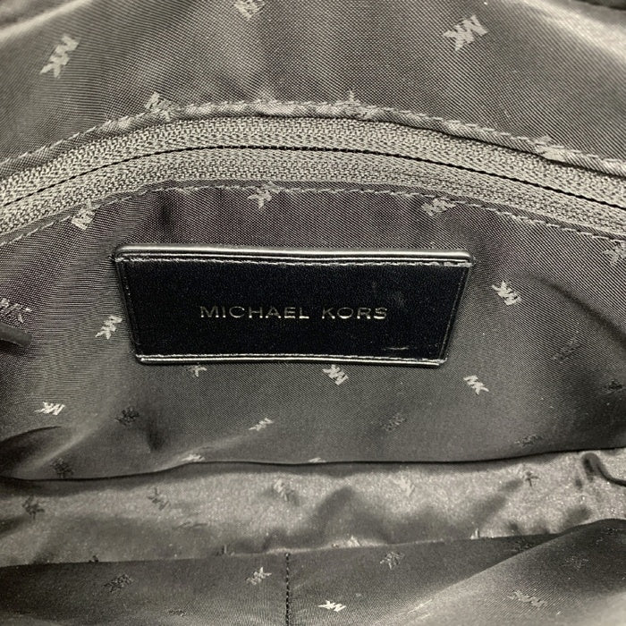 MICHAEL KORS マイケルコース PVCレザーロゴプリント ショルダーバッグ ブラウン 37H1LCOC5R 福生店