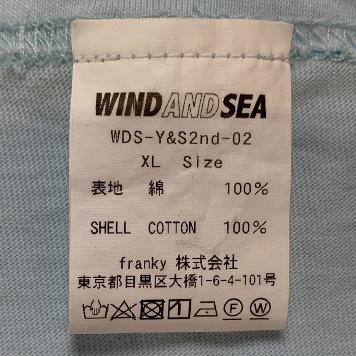 WIND AND SEA ウィンダンシー サークルプリント Tシャツ ライトブルー YOU AND SEA wds-Y&S2nd-02 Size XL 福生店