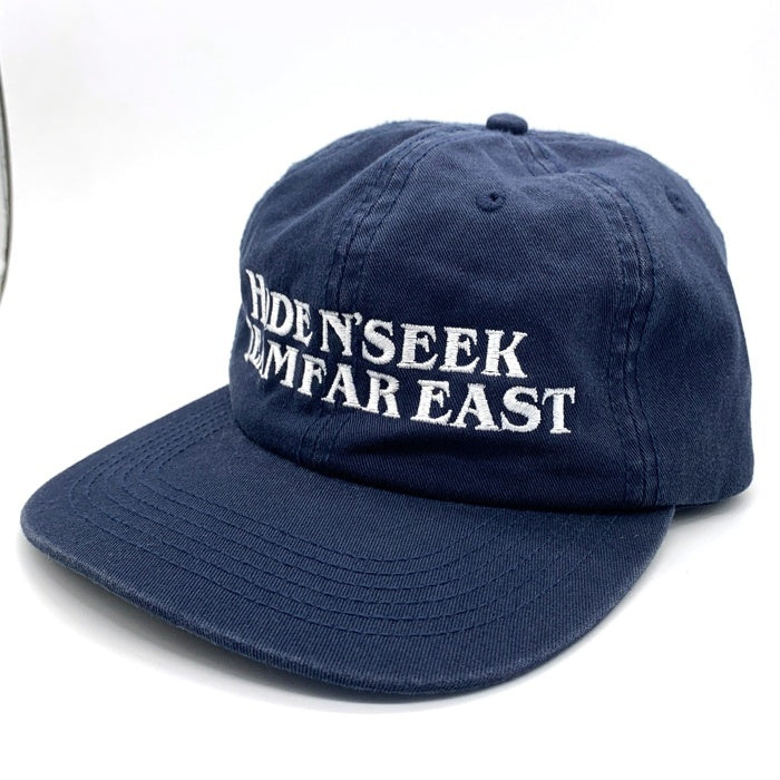 HideandSeek ハイドアンドシーク 刺繡 6パネルキャップ ネイビー 福生店