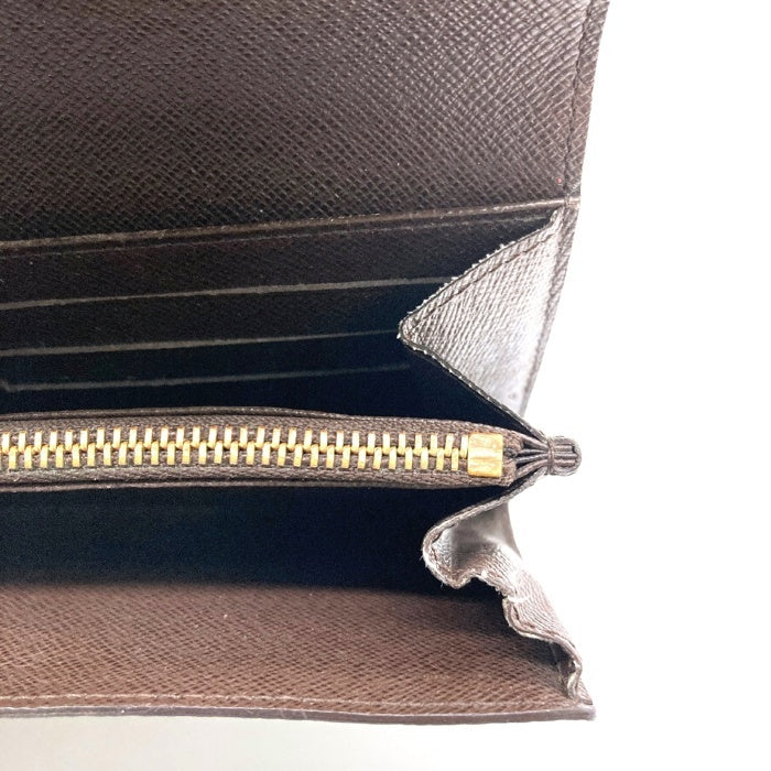 LOUISVUITTON ルイヴィトン ダミエ  ポルトフォイユサラ 長財布 N61734 ブラウン　※ホック緩め 瑞穂店