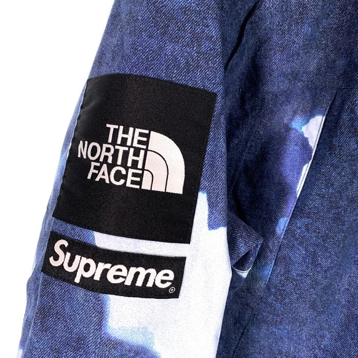 SUPREME シュプリーム 21AW THE NORTH FACE ノースフェイス Bleached Denim Print Mountain Jacket ブリーチドデニムプリント マウンテンジャケット ブルー NP52100I Size M 福生店