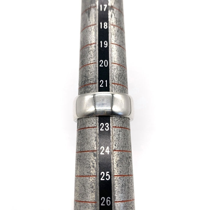 ノーブランド 8mm シルバー平打ちリング SILVER 925 Size 22号 福生店