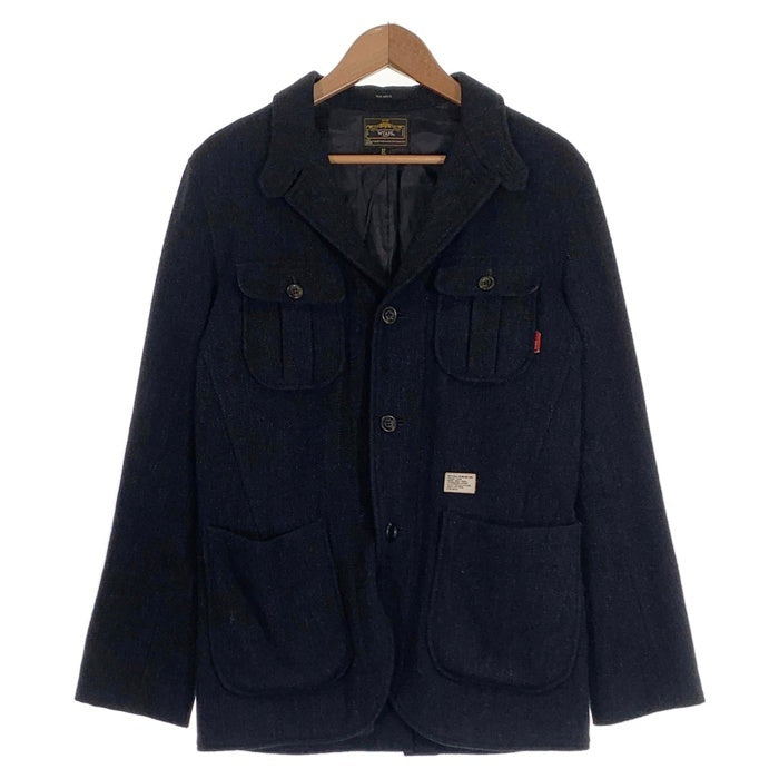 WTAPS ダブルタップス 09AW McQUEEN マックイーン ヘリンボーン ウールジャケット テーラード ブラック 092SPDT-JKM02 Size M 福生店