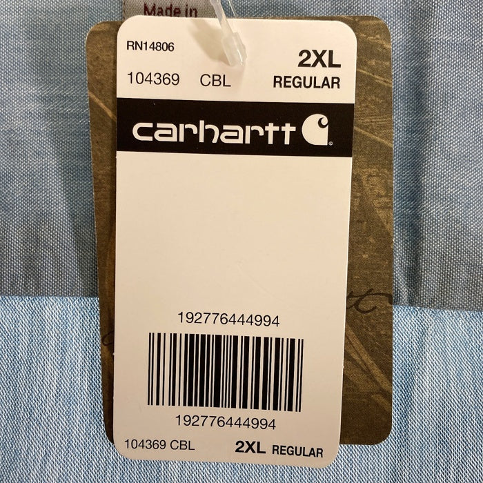 Carhartt カーハート コットン ボタンダウンシャツ タグ写真参照 半袖 Size 2XL 瑞穂店