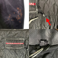 CHARLES KLEIN チャールズ クライン シングル レザージャケット ブラック Size XL 福生店