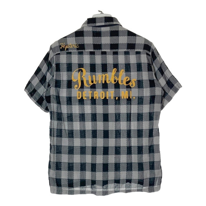 HYSTERIC GLAMOUR ヒステリックグラマー 0251AH08  チェックシャツ グレー sizeM 瑞穂店