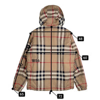 BURBERRY LONDON ENGLAND バーバリー HORSE FERRY PRINT CHECK NYLON HOODED JACKET ノバチェック ナイロンジャケット ベージュ 8050282 Size M 福生店