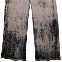 DIESEL ディーゼル P-LEO DEV TROUSERS バーンアウトトラウザー スウェットパンツ コットン ポリエステル グレー やや薄手 A14750 Size L 福生店