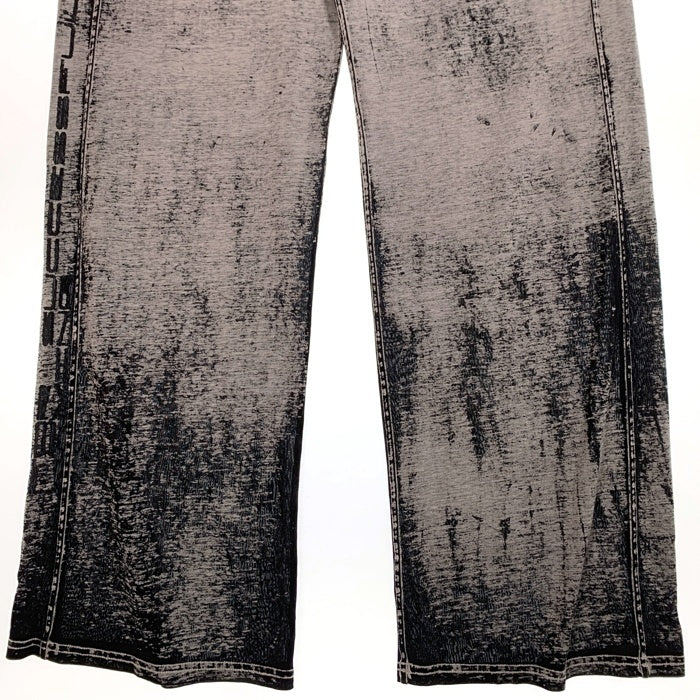 DIESEL ディーゼル P-LEO DEV TROUSERS バーンアウトトラウザー スウェットパンツ コットン ポリエステル グレー やや薄手 A14750 Size L 福生店