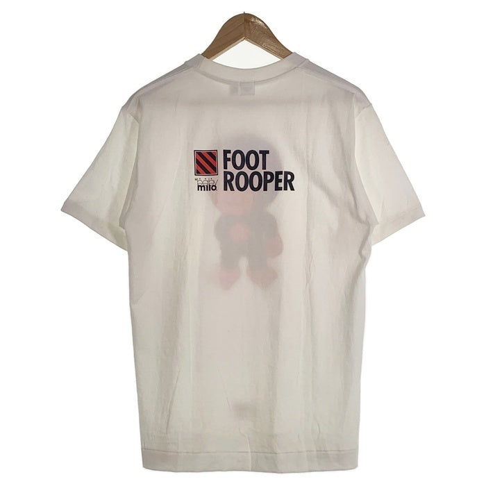 BABY MILO ベビーマイロ アベイシングエイプ FOOT ROOPER プリントTシャツ ホワイト 日本製 デッドストック Size M 福生店