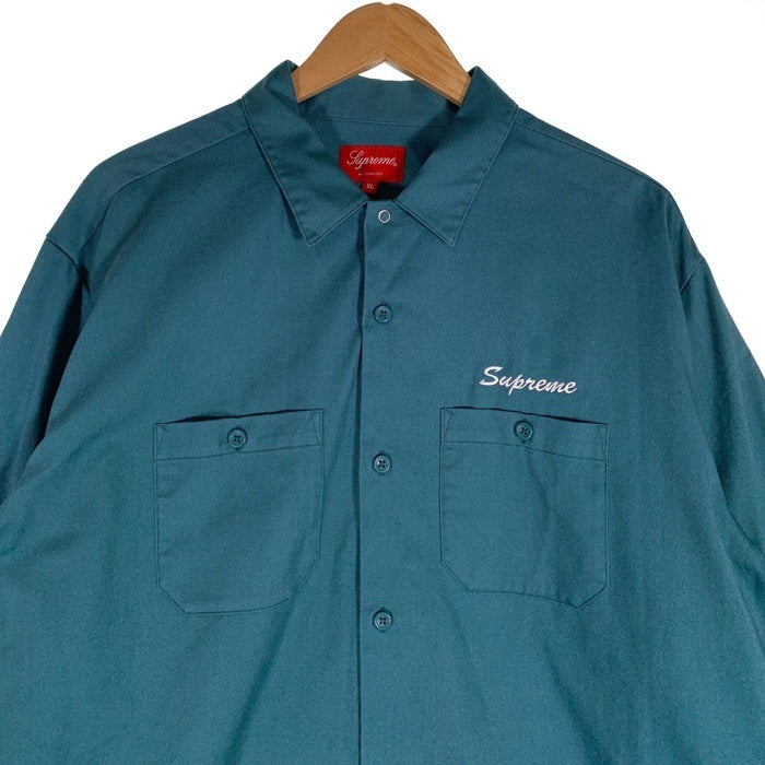 SUPREME シュプリーム 21AW Thermal Work Shirt サーマル ワークシャツ グリーン Size XL 福生店