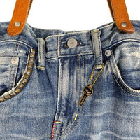 HYSTERIC GLAMOUR ヒステリックグラマー デニムトートバッグ インディゴ スタッズ プリント リペア加工 福生店