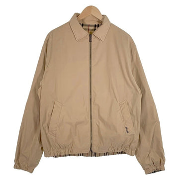 BURBERRY LONDON バーバリーロンドン リバーシブル ジップアップジャケット ベージュ ノバチェック イングランド製 Size M-L 相当 福生店