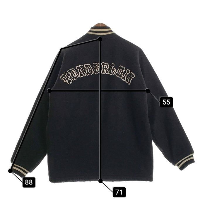 TENDERLOIN テンダーロイン 初期 メルトン ウール スタジアム ジャケット スタジャン ブラック Size L 福生店