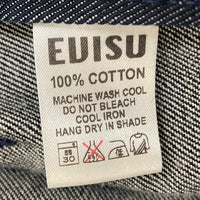 EVISU エヴィス Hidehiko Yamane デニム 3B テーラードジャケット インディゴ エルボーパッチ カモメピンズ 黒ペンキ Size 42 瑞穂店