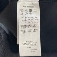 AVIREX アヴィレックス 783-3110020 直営店限定 EMBOSS PANTS エンボス パンツ ブラック sizeM 瑞穂店
